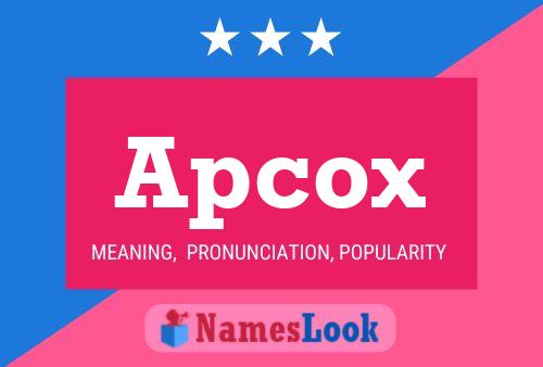 Póster del nombre Apcox