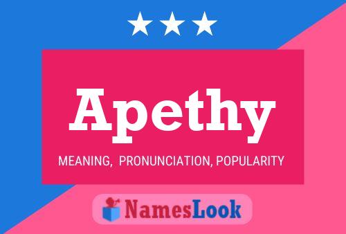 Póster del nombre Apethy