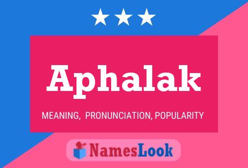 Póster del nombre Aphalak