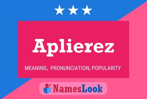 Póster del nombre Aplierez