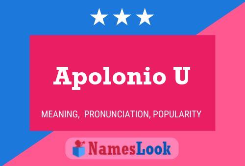 Póster del nombre Apolonio U