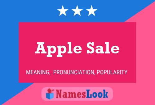 Póster del nombre Apple Sale