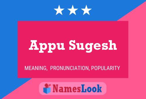 Póster del nombre Appu Sugesh