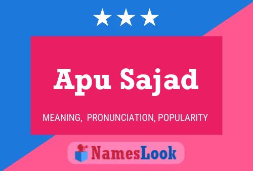 Póster del nombre Apu Sajad