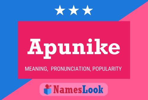 Póster del nombre Apunike