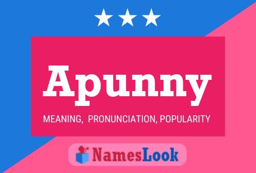 Póster del nombre Apunny