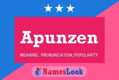 Póster del nombre Apunzen