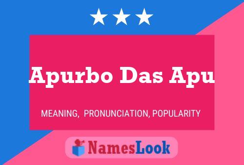 Póster del nombre Apurbo Das Apu