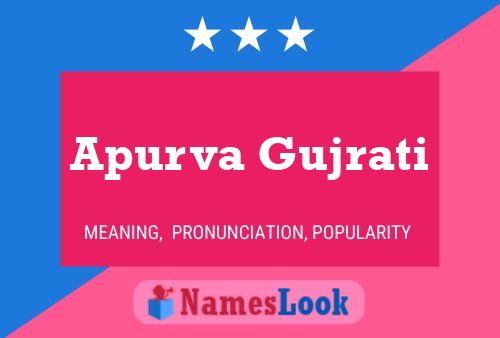 Póster del nombre Apurva Gujrati