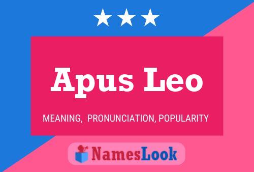 Póster del nombre Apus Leo