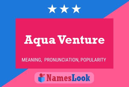 Póster del nombre Aqua Venture