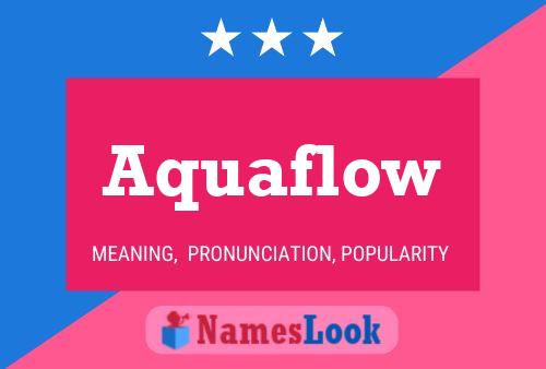 Póster del nombre Aquaflow