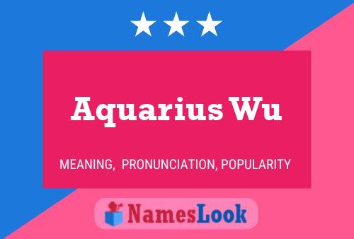 Póster del nombre Aquarius Wu