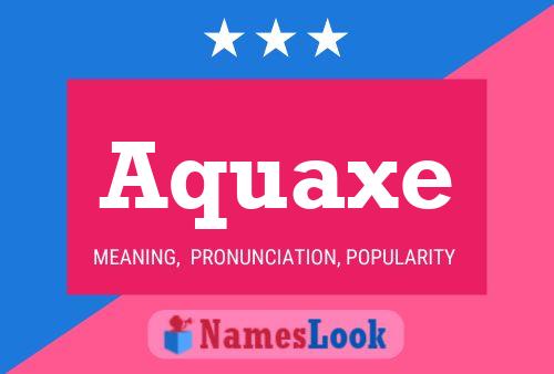 Póster del nombre Aquaxe