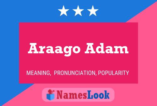 Póster del nombre Araago Adam