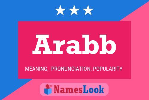 Póster del nombre Arabb