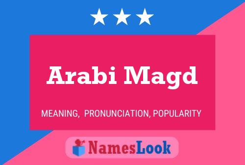 Póster del nombre Arabi Magd