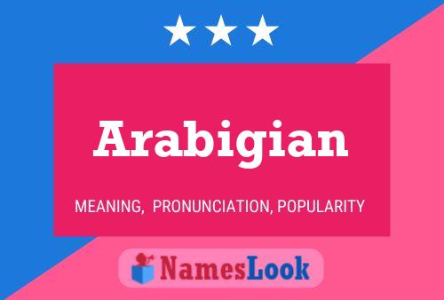 Póster del nombre Arabigian