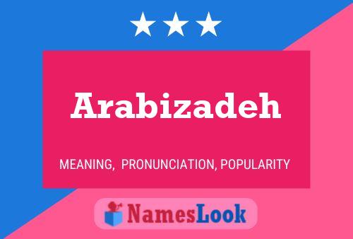 Póster del nombre Arabizadeh