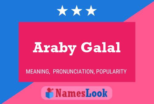 Póster del nombre Araby Galal