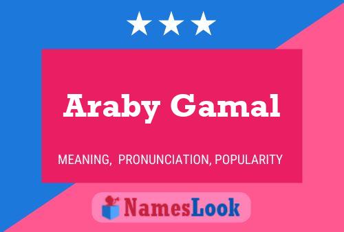 Póster del nombre Araby Gamal