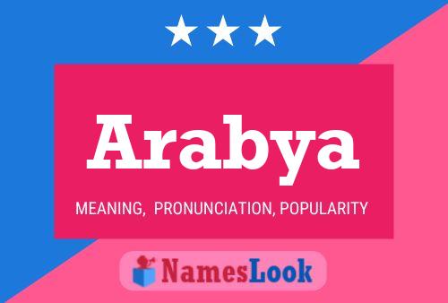 Póster del nombre Arabya