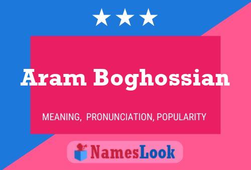 Póster del nombre Aram Boghossian