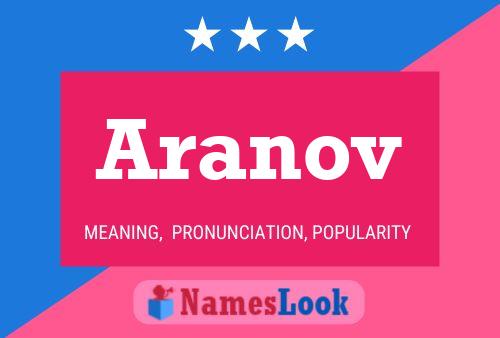 Póster del nombre Aranov