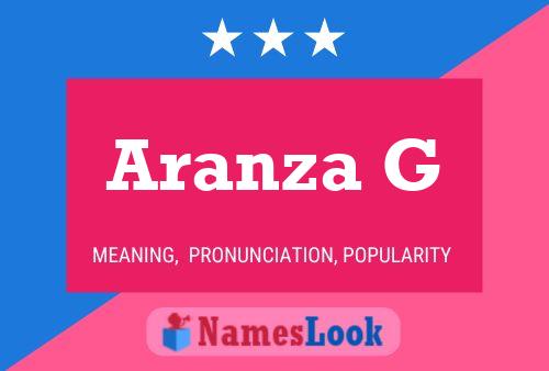 Póster del nombre Aranza G