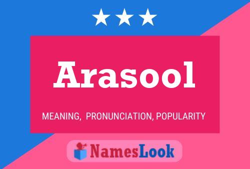 Póster del nombre Arasool