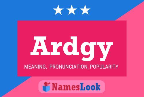 Póster del nombre Ardgy