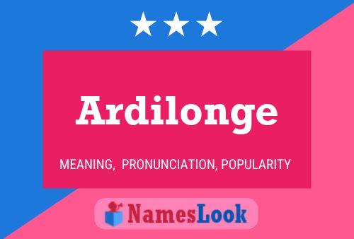 Póster del nombre Ardilonge