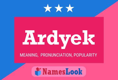 Póster del nombre Ardyek