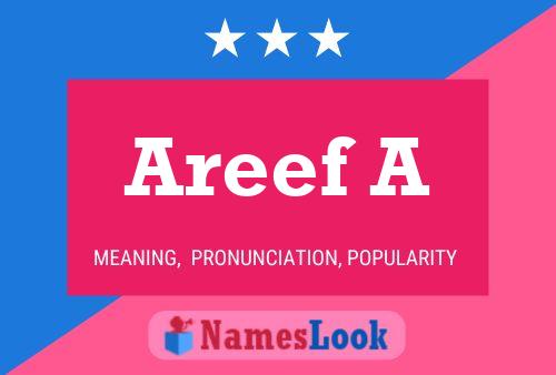 Póster del nombre Areef A