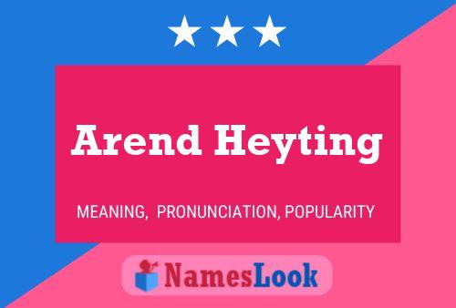 Póster del nombre Arend Heyting