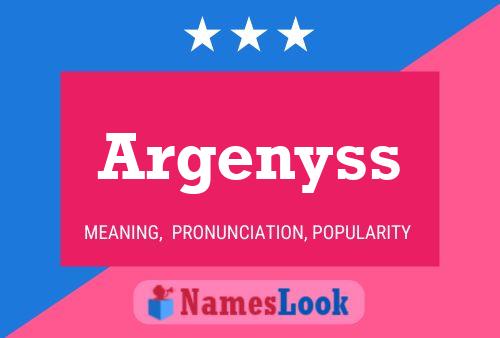 Póster del nombre Argenyss