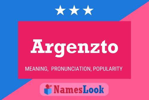 Póster del nombre Argenzto