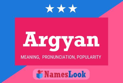 Póster del nombre Argyan