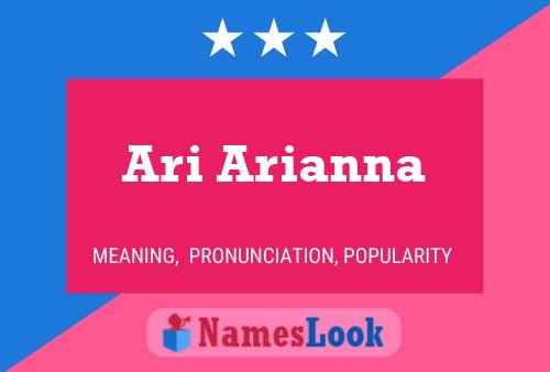 Póster del nombre Ari Arianna