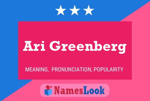 Póster del nombre Ari Greenberg