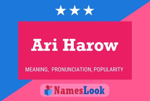 Póster del nombre Ari Harow