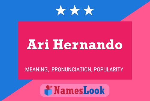 Póster del nombre Ari Hernando