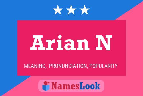 Póster del nombre Arian N