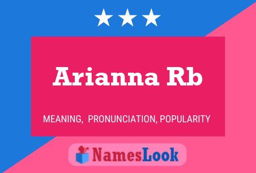 Póster del nombre Arianna Rb