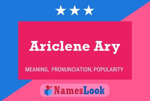 Póster del nombre Ariclene Ary