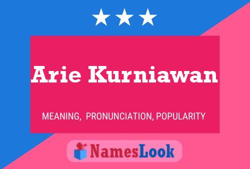 Póster del nombre Arie Kurniawan