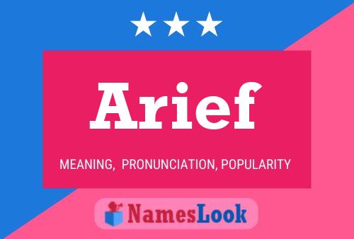 Póster del nombre Arief