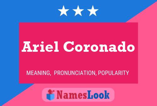 Póster del nombre Ariel Coronado