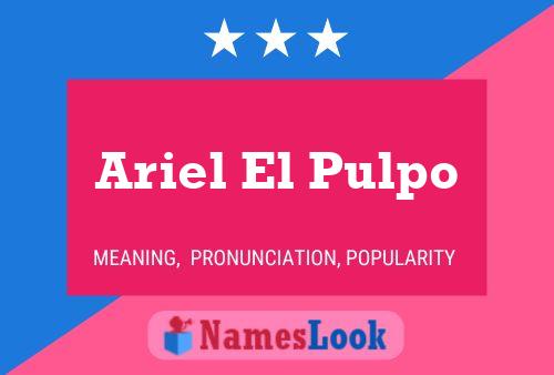 Póster del nombre Ariel El Pulpo