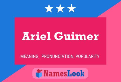 Póster del nombre Ariel Guimer